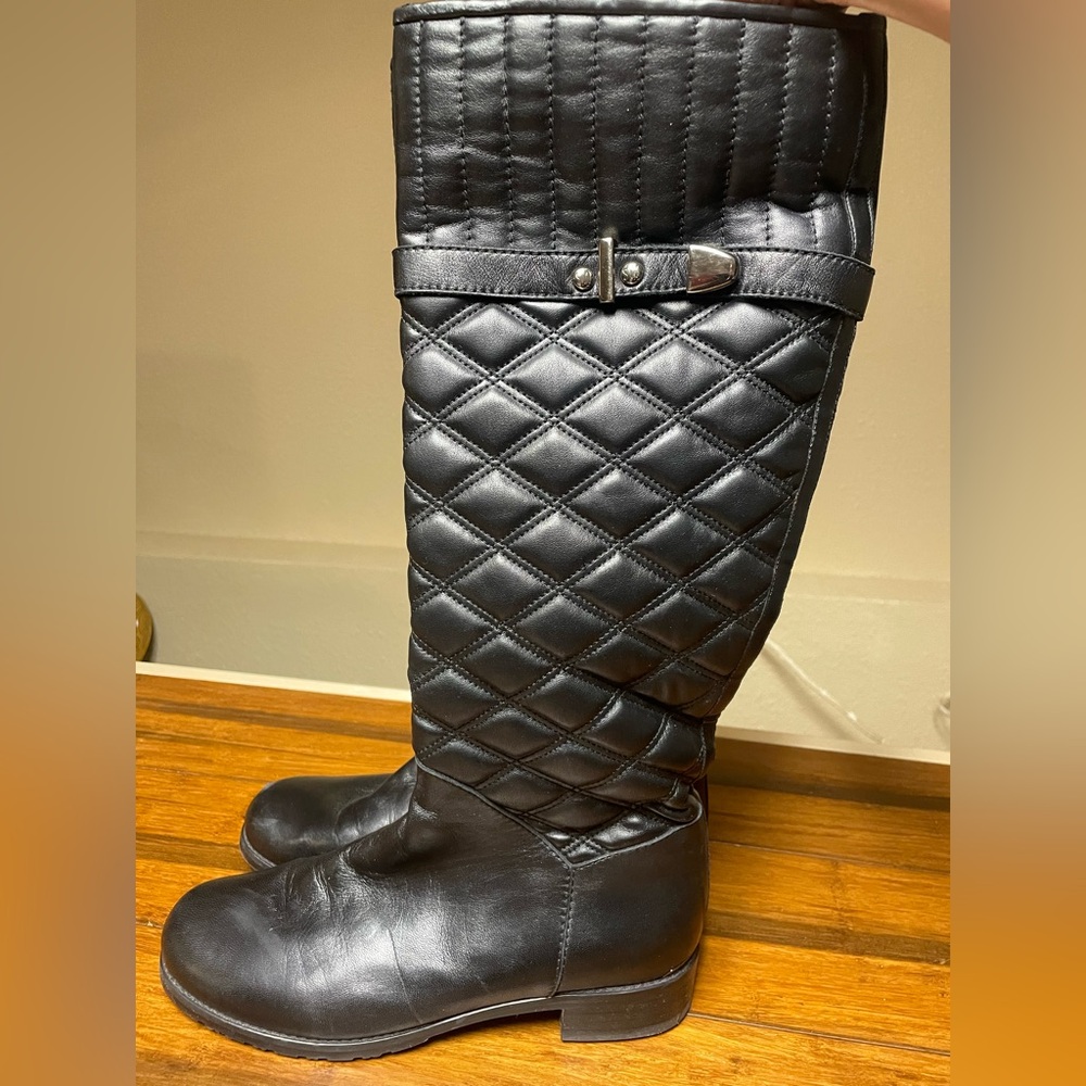 Stuart Weitzman Black Leather Boots